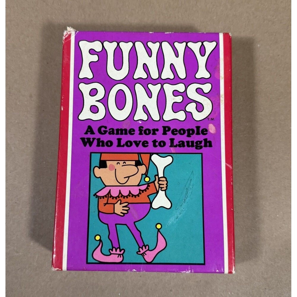 Vintage 1968 Funny Bones Card Game by Parker Brothers Complete VGC